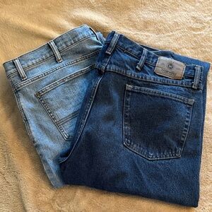 2 Pair Men’s Jeans 38 x 32 Wrangler and Redhead